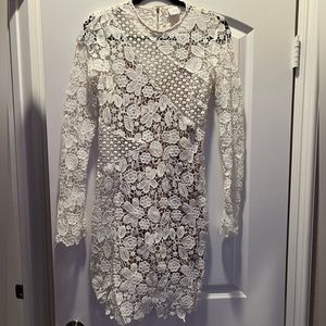 White lace dress